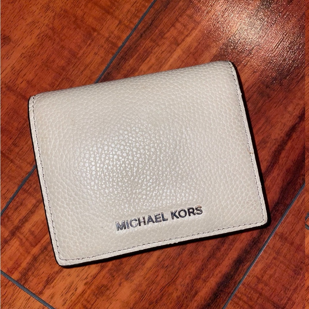 Michael Kors Off-White Leather Wallet